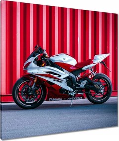 Vászonkép 70x70 Fehér-piros Yamaha