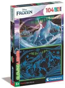 Disney Jégvarázs Nokk 104 db-os világítós puzzle Clementoni