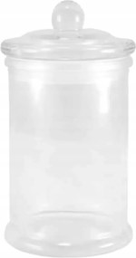 Üveg Tároló átlátszó 14cm magas