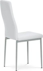 Étkezőszék, fehér, műbőr, DCL-377 WT
