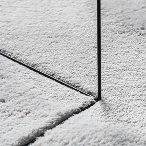 HUARTE szürke rövid szálú puha és mosható szőnyeg Ø 80 cm