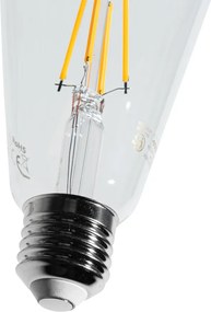 5 darabos E27 LED Filament Izzókészlet ST64 Átlátszó 4W 470 lm 2700K