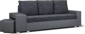 MILAN I Háromszemélyes kinyitható kanapé Szürke/szürke