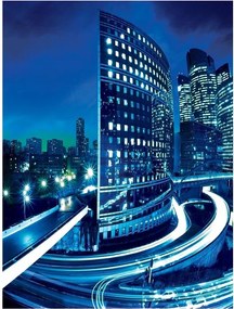 Fotótapéta város éjszaka utca fotótapéta 206 x 275