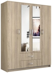 ROMANA 160 gardróbszekrény, sonoma