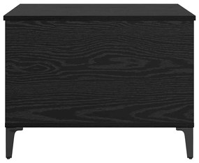 vidaXL Dohányzóasztal Fekete tölgy 60 x 44,5 x 45 cm Faanyag