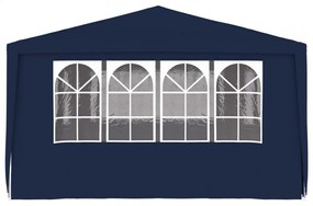 kék rendezvénysátor oldalfalakkal 4 x 6 m 90 g/m²