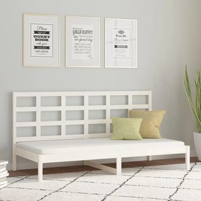 fehér tömör fenyőfa kanapéágy matrac nélkül 90 x 200 cm