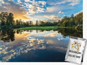 Fotótapéta Flizelina Tájkép Természet Tó Erdő Kilátás 300x210 ragasztó