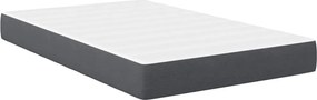 vidaXL Ágy Matrac matracmal Szürke 120 x 200 cm szövet