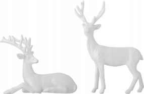 Bloomingville Christmas Pranzer Karácsonyi dekoráció Szarvas 2 db Fehér