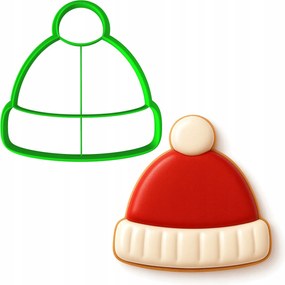 Karåcsonyi Forma Mézeskalåcs lyukasztó Karåcsony Sapka 8cm