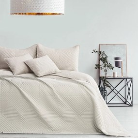 Krémszínű mikroszálas steppelt ágytakaró 220x240 cm Softa – Restilo