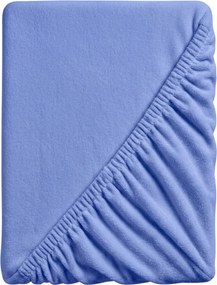 SOFT kék mikroplüss lepedő 180x200 cm
