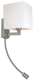 RENDL R12956 TAINA LED fali lámpa, kombinált fehér matt nikkel