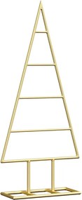 vidaXL Fém karácsonyfa állvánnyal Arany 60 cm Porszórt Acél