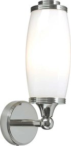 Elstead glamour klasszikus fali lámpa eliot fehér króm elsbath-eliot1-pc IP44