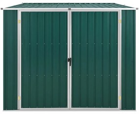 zöld horganyzott acél kerti fészer 195 x 198 x 159 cm