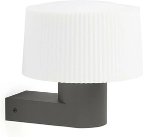 Faro Muffin fali lámpa, sötétszürke, IP44, E27, alumínium/műanyag