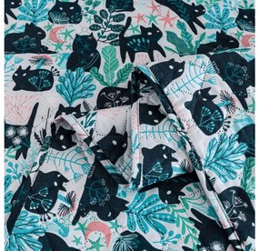 Ágytakaró CREEPY CATS színes Méret: 220 x 240 cm