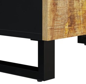 tömör mangó- és szerelt fa mosdószekrény 62 x 33 x 58 cm