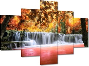 Vászonkép 100x70 Őszi vízesés