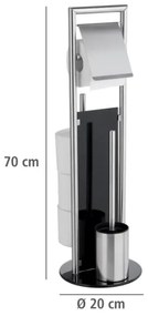 WENKO 24981800 - WC-szett RAVINA 20x70 cm rozsdamentes acél/ezüst