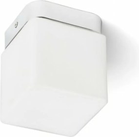 Led mennyezeti lámpa Rendl Esica Sq, króm, 6W, IP44, 3000K, 435lm