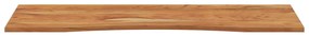 tömör akácfa téglalap alakú asztallap 140 x 50 x 2,5 cm