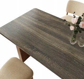 Öntapadós furnér tapéta bútorokhoz és asztallapokhoz Sötét fa 40x300 cm