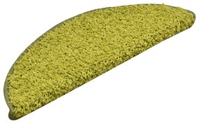 15 db zöld lépcsőszőnyeg 56 x 17 x 3 cm