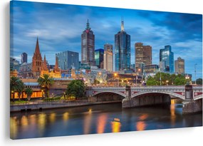 Melbourne város képe (90x60 cm)