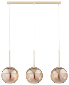 Csillár zsinóron VOLDA 3xE27/60W/230V sárgaréz