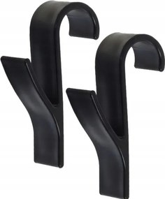 Fürdőszobai Akasztó Fekete Radiátor Törölközőtartó 2x