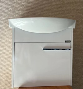 Fürdőszobai alsó szekrény mosdóval és tükörrel FEHÉR 55