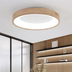 Brilagi - FALCON WOOD MODERN LED mennyezeti lámpa LED/40W/230V, Ø 60 cm, fa kivitel
