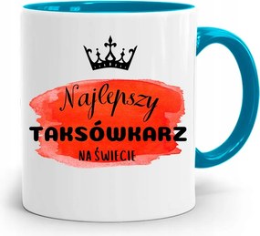 Kék Bögre Taxisofőrnek A Legjobb Nyomtatott Fotóval