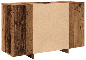 antik fa színű szerelt fa tálalószekrény 120x41x75 cm
