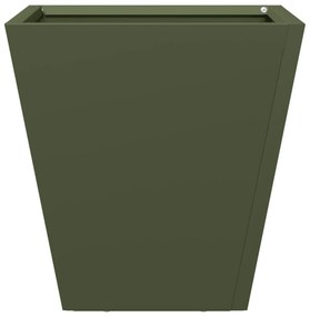 2 db olívazöld acél kerti növénytartó 30 x 30 x 30 cm