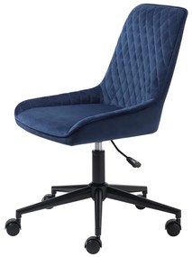 Design irodai szék Dana kék bársony