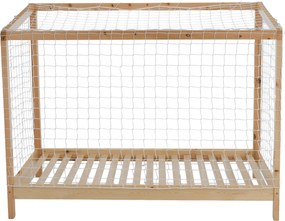 Montessori ágy, természetes/fehér/fekete, 90x200, FUTAL