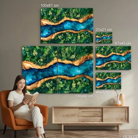 DUBLEZ | Nyomtatott mohás epoxidos kép - Nature