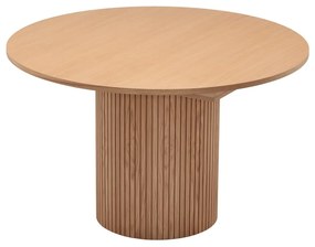 Kerek bővíthető étkezőasztal tölgyfa dekorral ø 115 cm Malaga – Bonami Selection