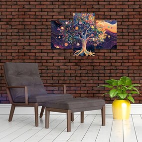 Kép – Lila fa tele energiával (90x60 cm)