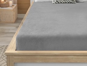 Mikroplüss lepedő SOFT 200x220 cm világosszürke
