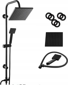 Zuhanyszett ZN1 fekete Gamma esőztetővel