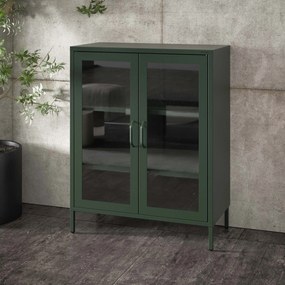 Vitrin GINA, 800 x 1015 x 400 mm, Modern: palack zöld