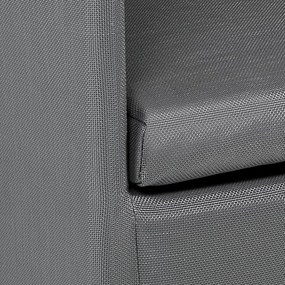 Szürke fém kerti szék Bali - Tomasucci