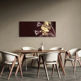 Kép - fényes virágok (120x50 cm)