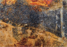 Fotótapéta flizelina Rozsda Fém Korróziós hatás Kopás Bronz 416x254 +ragasztó